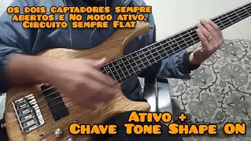 Teste baixo Corte Action V DLX com circuito DeOliveira. #bassplayer #basstest #Cort