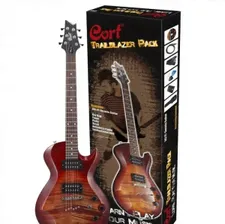 Cort CGP-42 FT CRS комплект: электро гитара Z42 FT цвет cherry red sunburst, чехол,тюнер, ремень, ме
