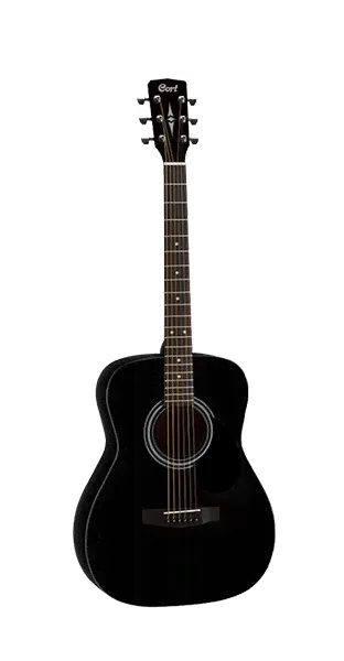 Cort AF510-BKS акустическая гитара формы фолк, цвет чёрный-0