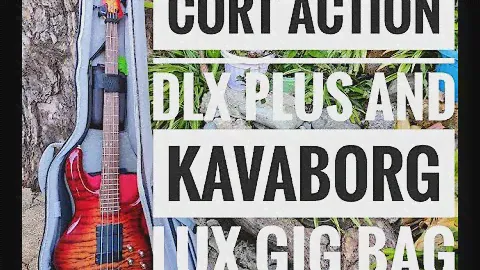 Kavaborg LUX bass gig bag and CORT Action DLX Plus Bass