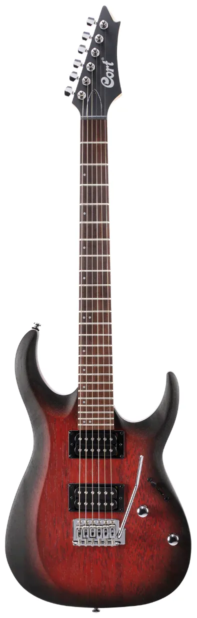 Электрогитара Cort X100 Open Pore Black Cherry Burst-0