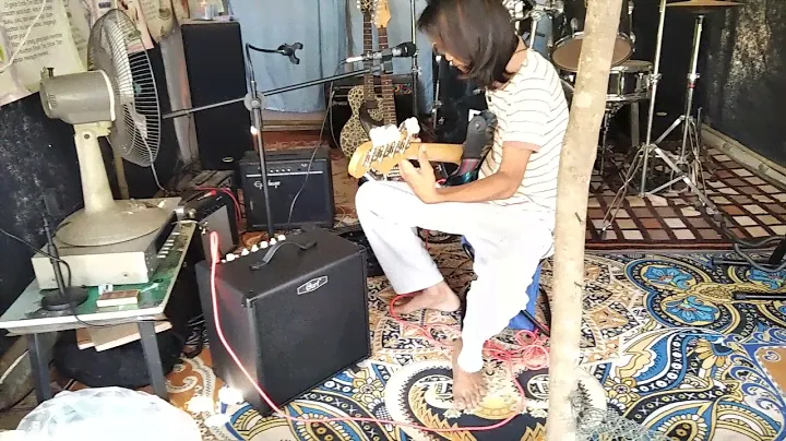 test2 amp bass baru sampai brand cort 40 wat padu