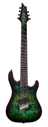 Cort KX507MS-SDG KX Series - Электрогитара 7-струнная, мультимензурная, зеленая