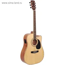 Электроакустическая гитара Cort AD880CE-NAT Standard Series с вырезом, цвет натуральный