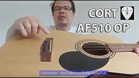 Cort AF510 OP Acoustic Guitar Review Demo | Edwin-E