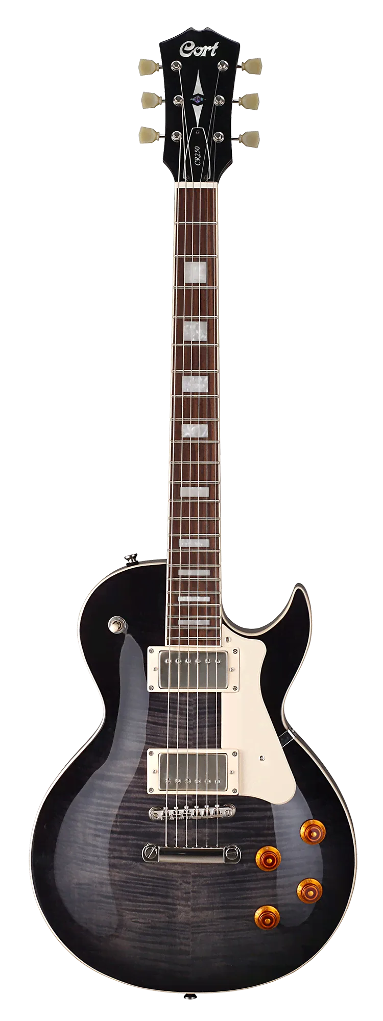 CORT CR250 TBK Электрогитара 6-струнная, цвет чёрный прозрачный-0