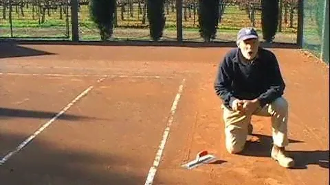 Clay court maintenance - European Red