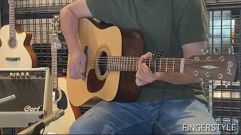 Cort Earth 60 The Most Affordable Acoustic Guitar with SOLID TOP Sound Test (No effect!)