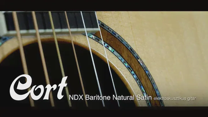 Cort NDX Baritone Natural Satin elektroakusztikus gitár