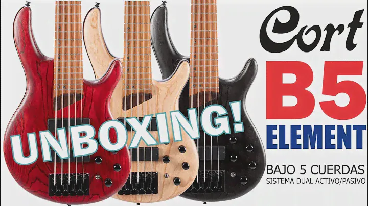 Bajos Eléctricos CORT B5 ELEMENT: El Unboxing! | Bajos de 5 cuerdas