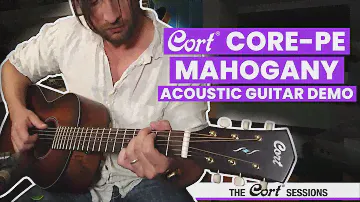 Hear The Cort Core PE Mahogany Parlor Acoustic Guitar