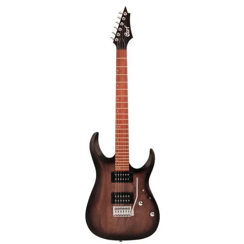CORT X100 OPKB электрогитара, 6 струн, цвет Open Pore Black Burst-0