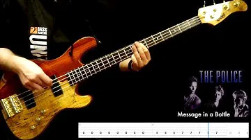 The Police "Message in a bottle" - bass playthrough extract with play along tabs